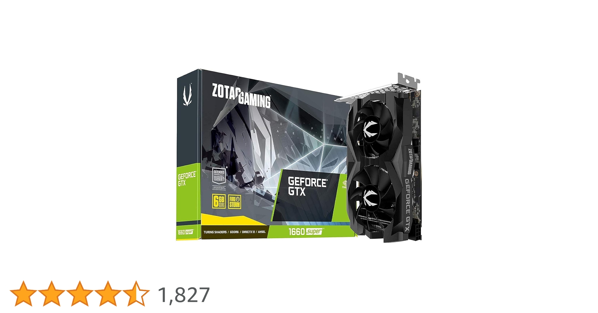 グラフィックボード・グラボ・ビデオカード ZOTAC GTX 1660 Super 6GB NVIDIA ZOTAC Gaming GeForce GTX 1660 Super 6GB GDDR6 192-bit Gaming